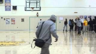 Teams entrance Milford MillRandallstown boys basketball 122013 [upl. by Elolcin]