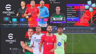 eFootball PES 2025 PPSSPP Download English Version Update New Kits 2425 amp New Transfers HD Graphics [upl. by Tichon]