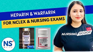 Anticoagulant Medications Heparin amp Warfarin for Nursing NCLEX  RN amp RPN  Pharmacology [upl. by Xuerd129]