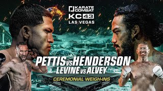 KARATE COMBAT 43 Ceremonial Weighins Pettis vs Henderson [upl. by Ronacin]