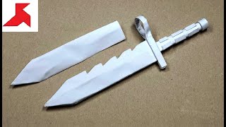 DIY  How to make a Bayonet M9 KNIFE from A4 paper [upl. by Irihs]