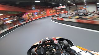 Karting Payerne on board hot lap 548 indoor 270cc [upl. by Anilev]