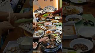 Family mukbang Korean restaurant shortsjunglesambaguio [upl. by Irahcaz]