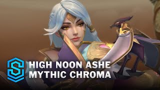 High Noon Ashe Mythic Chroma Wild Rift Skin Spotlight [upl. by Thordia373]