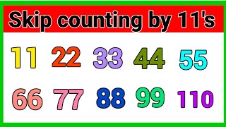 The Counting by Elevens Song  Counting Songs  Skip Counting By 11s Song  Counting By 11  Maths [upl. by Artemus]