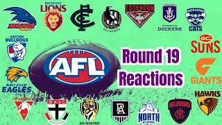 Every AFL clubs reaction to their Round 19 matches [upl. by Lilac]