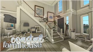 Bloxburg  Botanical Coastal TwoStory Farmhouse  Roblox  House Build [upl. by Tsuda449]