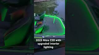 2023 Nitro Z20 w upgraded interior lighting bassfishing bassboat [upl. by Nodab859]