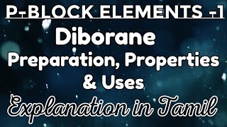 pBE10DiboranePreparationPropertiesUsespBlock Elements1Explanation in Tamilneettamil [upl. by Lavine859]