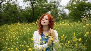 Girl straightens her hair Slow motion [upl. by Filide]