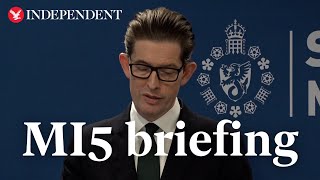 UK facing heightened threat of ‘plot after plot’ from Iran warns MI5 chief [upl. by Mulligan198]