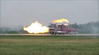 20240622 Quad City Air Show  Jet Truck [upl. by Rozelle]