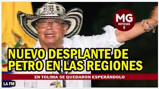 NUEVO DESPLANTE DE PETRO EN LAS REGIONES 🔵 en Tolima se quedaron esperándolo [upl. by Ailedua]