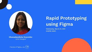 Rapid Prototyping using Figma [upl. by Iliak]