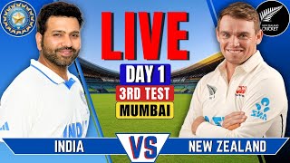 India vs New Zealand 3rd Test Day 1  IND vs NZ Live Match  Live Cricket Match  Session 3 [upl. by Schnurr]