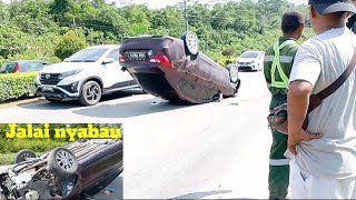 proton saga excident di jalan Nyabau Bintulu petang ini [upl. by Shiff758]