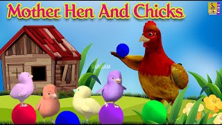 Mother Hen And Chicks Animation Movie  Animated Stories For Kids [upl. by Airaet670]