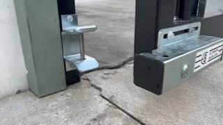 E8 Electric swing gate lock  BMGi Gate Automation [upl. by Arrek]