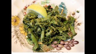 Rapini AKA Broccoli Rabe with Garlic and Lemon [upl. by Dnaletak]