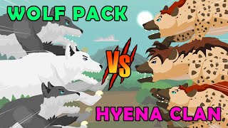 Wolf Pack vs Hyena Clan  Woodland vs Savannah Animals S1  Animal Animation [upl. by Aholla]