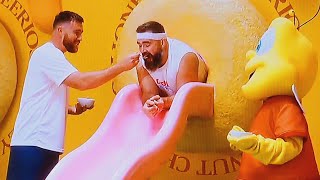 TRAVIS KELCE  JASON KELCE HONEY NUT CHEERIOS COMMERCIAL 2024  CHEERIOS OBSTACLE COURSE  KELCE MIX [upl. by Evan]