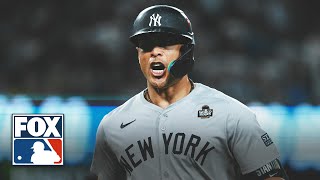 Giancarlo Stanton BLASTS a tworun homer to give Yankees a 21 lead over Dodgers [upl. by Margarette]