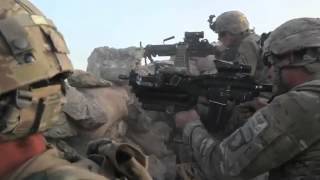 US Army Soldiers Return Fire In Afghanistan [upl. by Mittel443]