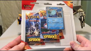 Opening a Quagsire Promo Surging Sparks 3 Pack Blister [upl. by Atilek]