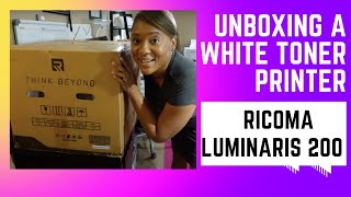 Unboxing White Toner Printer  Ricoma Luminaris 200 RP  Ricoma 16x20 Heat Press Unboxing [upl. by Feinleib217]