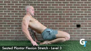 Seated Plantar Flexion Stretch Variations Exercise Demo [upl. by Cayser207]