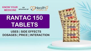 Rantac 150 Uses Benefits Dosage Price Consumption Side Effects  Ranitidine 150 MG Tablets [upl. by Inoj653]