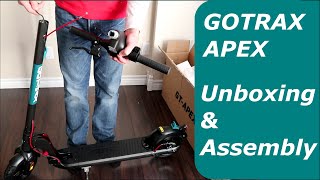 GOTRAX APEX unboxing and assembly GT APEX [upl. by Knight145]