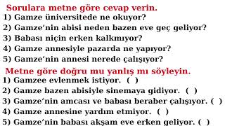 A1 Türkçe dinleme sınavı A1 Turkish listening exam [upl. by Edmanda]