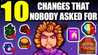 10 Changes No one asked for  Stardew valley 16 [upl. by Yhtamit]