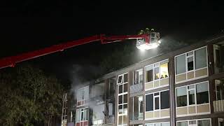 20241024 Grote brand in flat Ernst Casimirlaan EDE [upl. by Anatola]