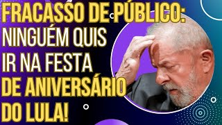 Lula esperava uma multidão em seu aniversário mas só apareceram 7 militantes na porta do Alvorada [upl. by Elesig573]