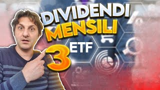 3 ETF per dividendi mensili  Alto dividendo mensile con soli 3 ETF [upl. by Ahsiym]