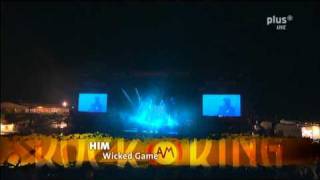 HIM  Wicked Game Live  Rock Am Ring 2010 HQ [upl. by Eirelav]