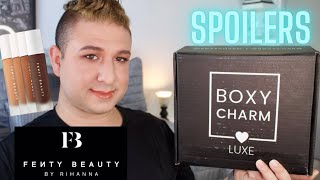 BOXYCHARM MARCH 2021 BOXYLUXE SPOILERS TESTED FULL FACE OF PAST BOXES FENTY BEAUTY  Brett Guy Glam [upl. by Lorianna]