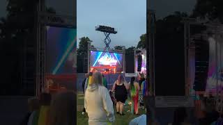 Leicester Pride 2024 at Abbey Park DJ on main stage playing Ibiza dance music When love takes over [upl. by Josefa141]