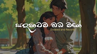 Sadahatama Oba Mage  සදහටම ඔබ මගේ Slowed  Reverb  Radeesh Vandebona x Kalpana Kavindi [upl. by Eirene]