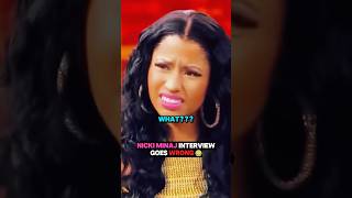 Nicki Minaj interview goes wrong🤯 shorts nickiminaj hiphop rap [upl. by Ahcurb]