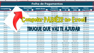 Como Congelar Painéis no Excel Dicas Práticas para Facilitar sua Vida [upl. by Aicilic205]