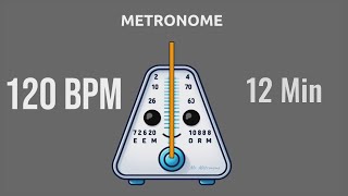 120 BPM Metronome  12 Minutes [upl. by Yole]