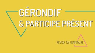 Allant faisant sachant Le participe présent le gérondif et ladjectif verbal en FLE [upl. by Bihas716]