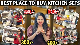 BEST PLACE TO BUY KITCHEN SETS 😍 STARTS FROM 199  Guwahati Wholesale Market [upl. by Airt]