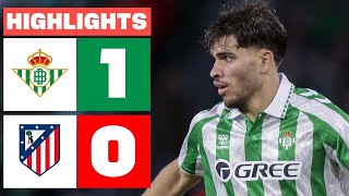 Betis vs Atletico Madrid 10 Full Highlight [upl. by Lancelot]