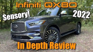 2022 Infiniti QX80 Sensory 4WD Start Up Test Drive amp In Depth Review [upl. by Magan955]