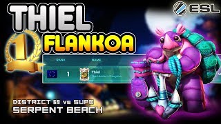 THIEL Makoa Gameplay  Rank 1 Makoa District 69 vs SUPO  ESL GO4Paladins Europe 20 Quarterfinal [upl. by Neilla590]