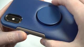 Otterbox Otter  Pop Symmetry Series for iPhone XXs Go To Blue Review [upl. by Nuahsel]